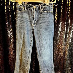 Universal Thread Dark Wash ankle Bootcut fringe Jeans